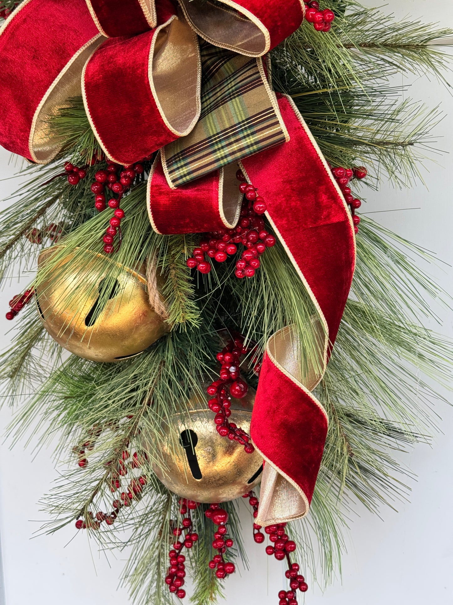 Large Gold Bells Winter/Christmas Swag