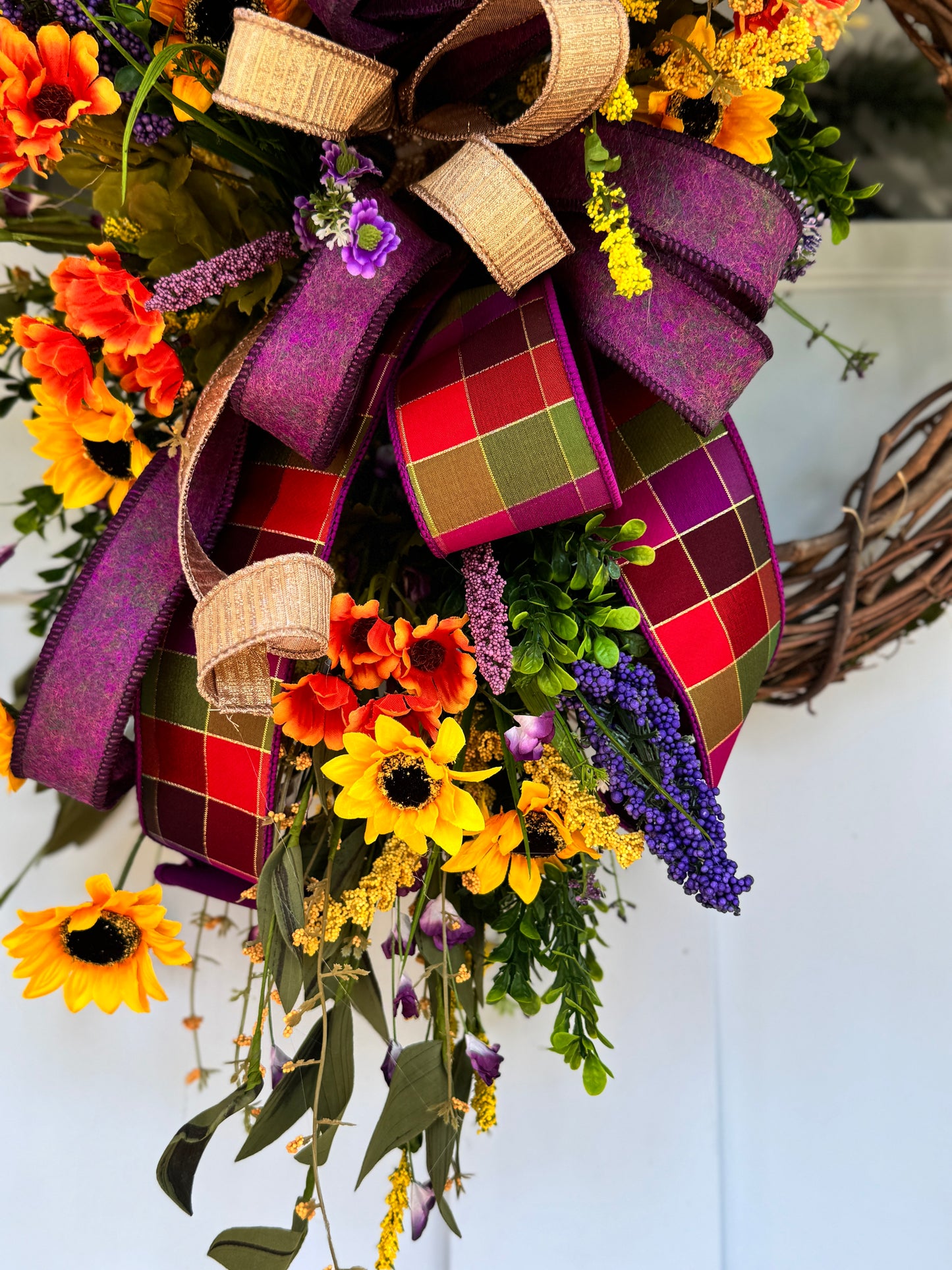 Summer Meets Fall Wreath