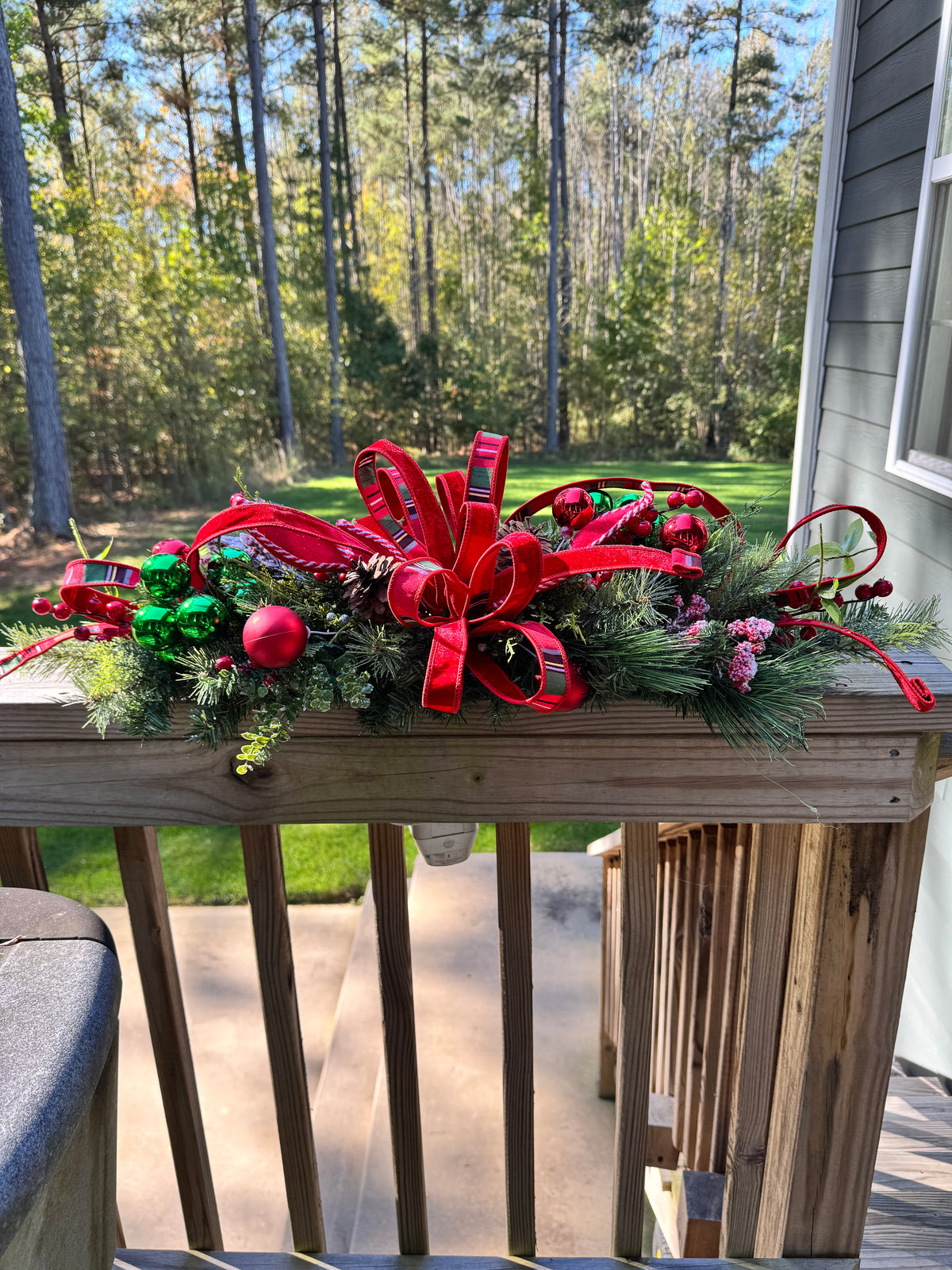 Christmas Pine Cedar Centerpiece Swag