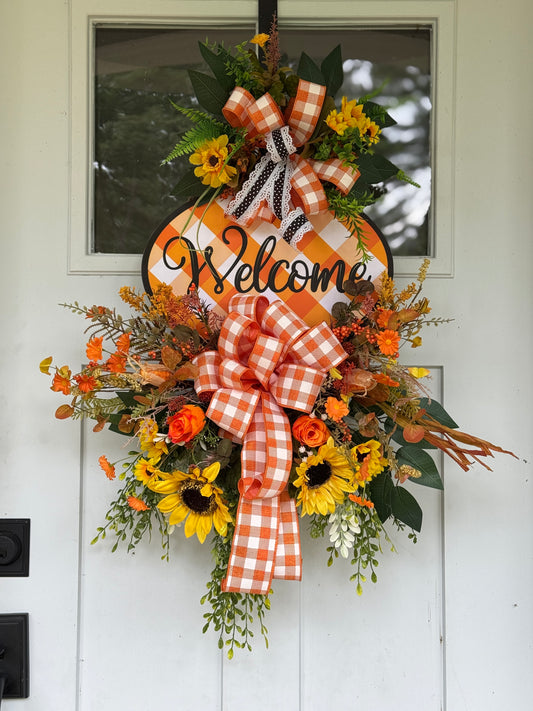 Autumn Welcome Door Wreath