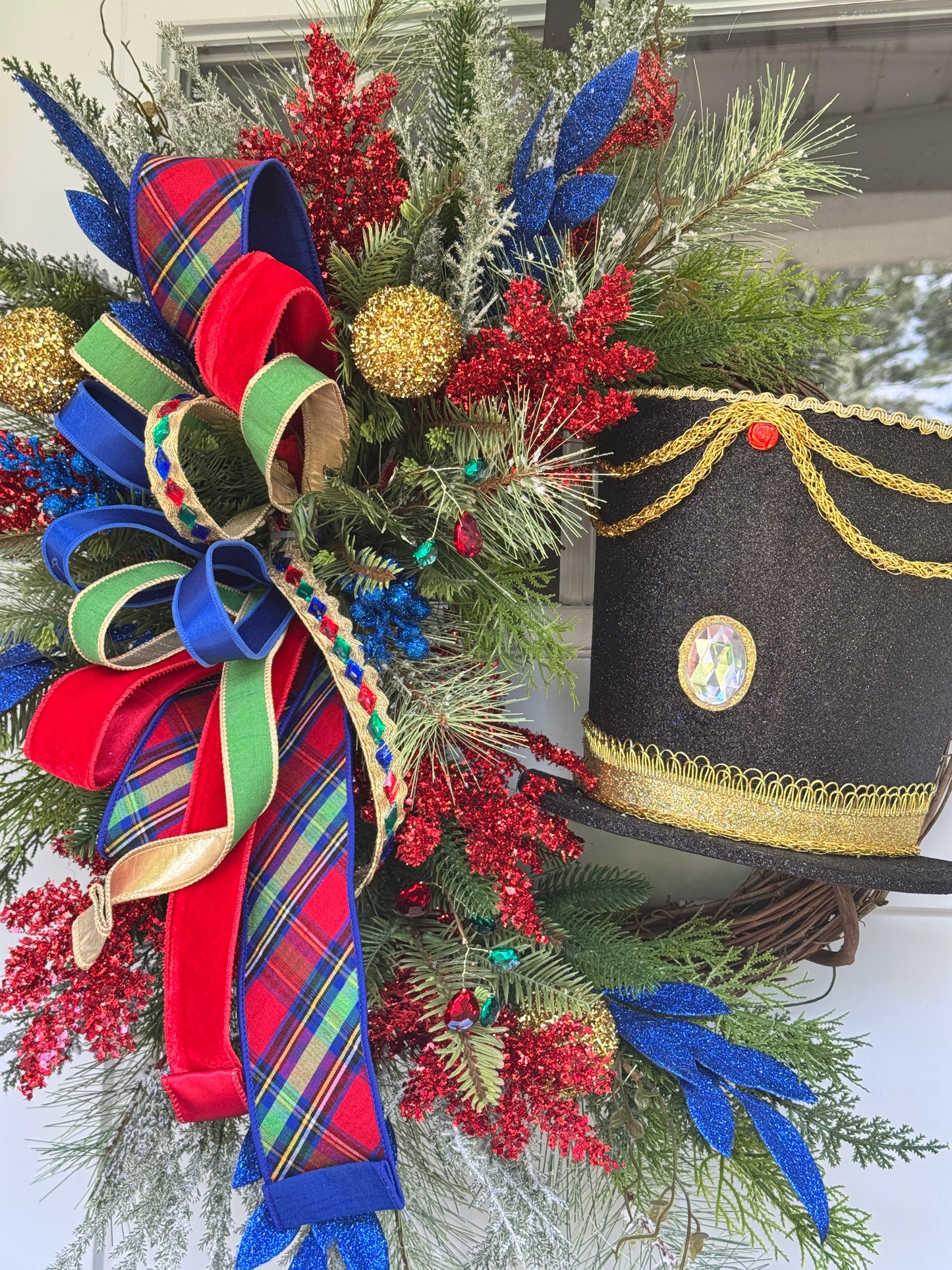 Handmade Nutcracker Grapevine Wreath