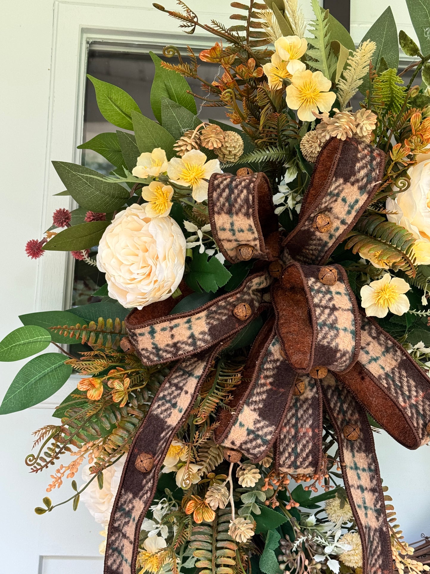 Neutral Fall Grapevine Wreath