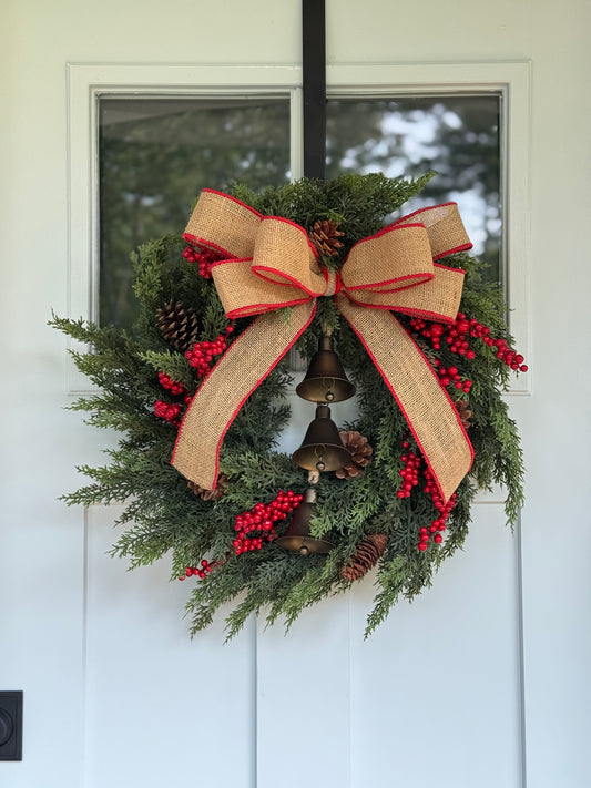 Traditional Real Touch Cedar Wreath