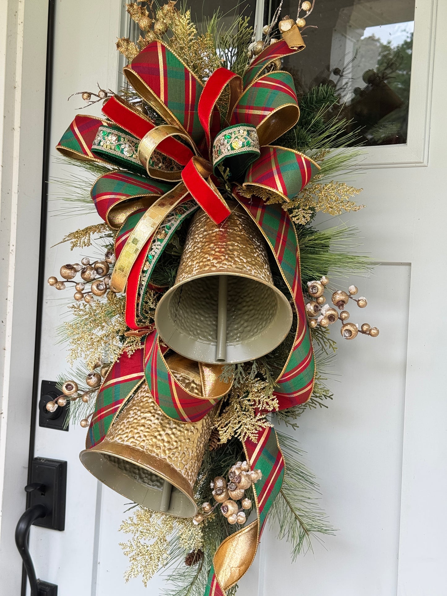 All Season Elegance Gold Bell Wreath