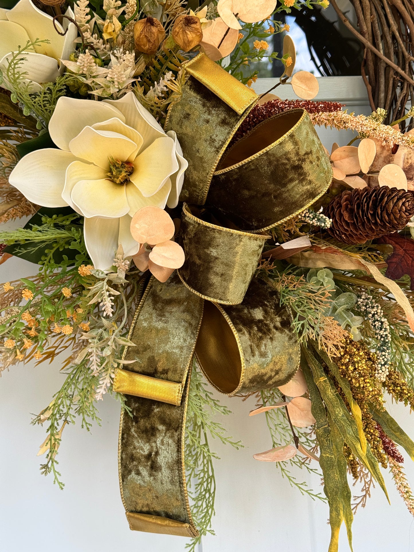 Southern Charm Fall Grapevine Wreath