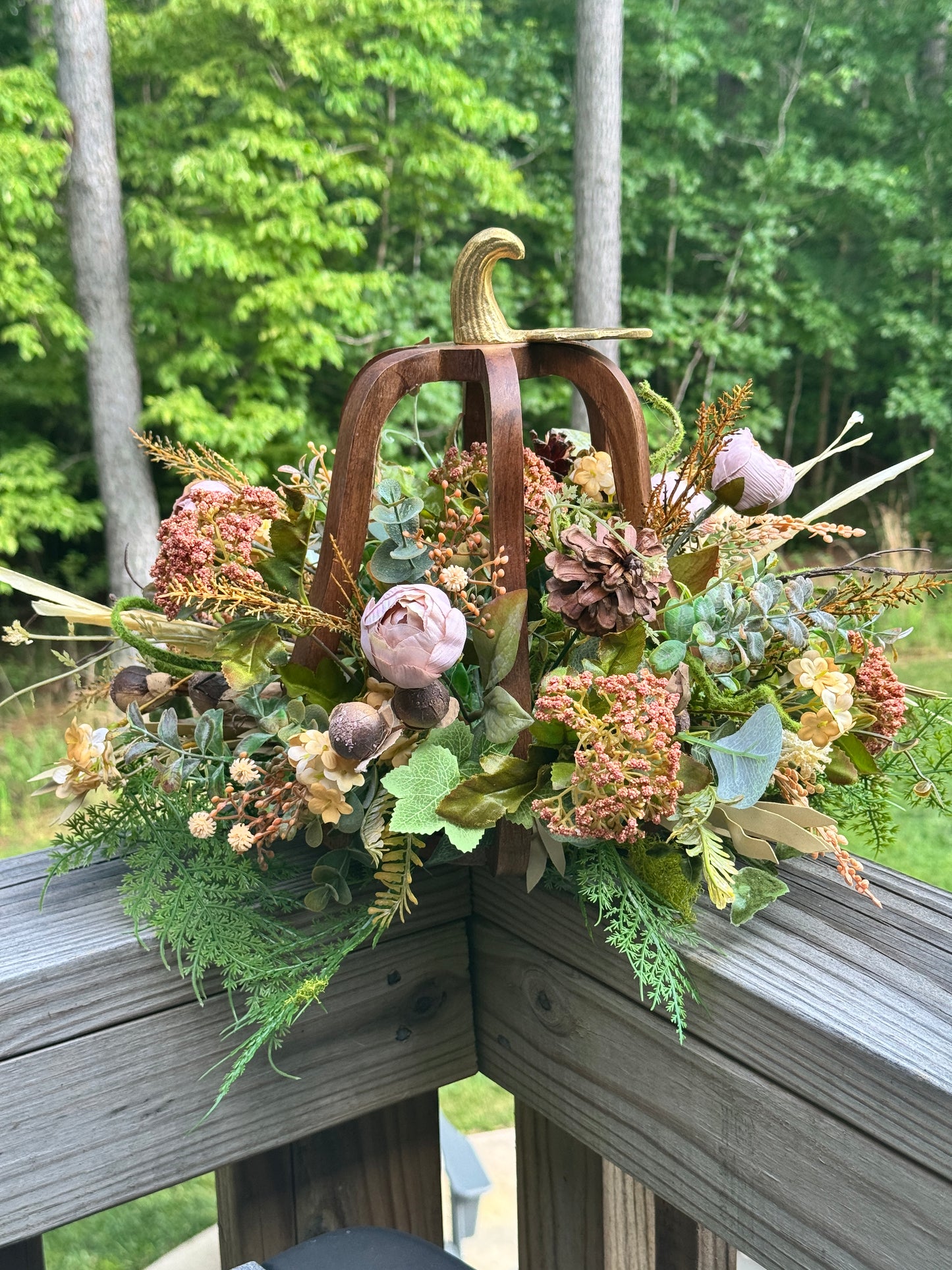 Fall Acorn Centerpiece Arrangement