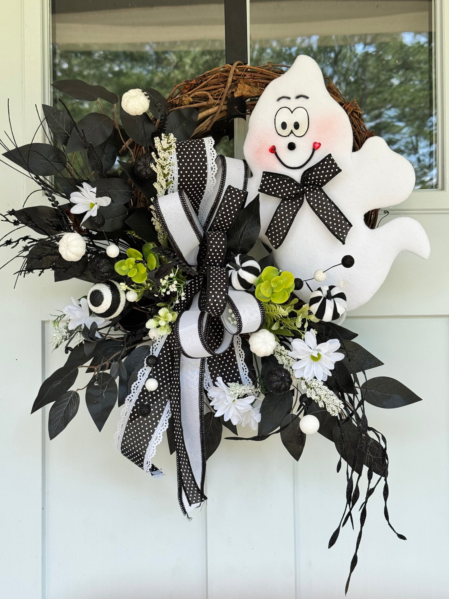 Halloween Ghost Wreath