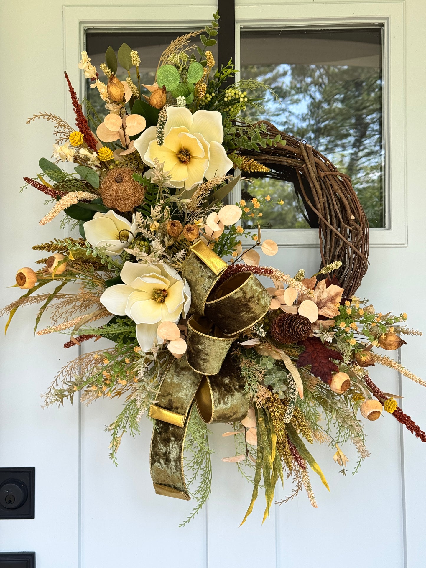 Southern Charm Fall Grapevine Wreath