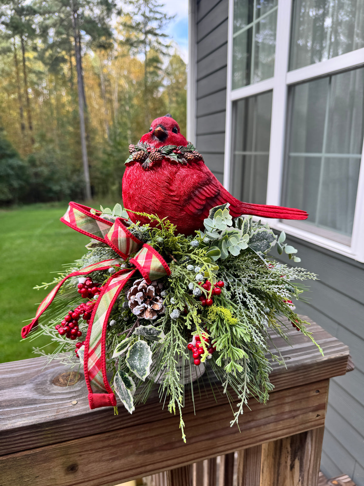 Cardinal Candlestick Centerpiece