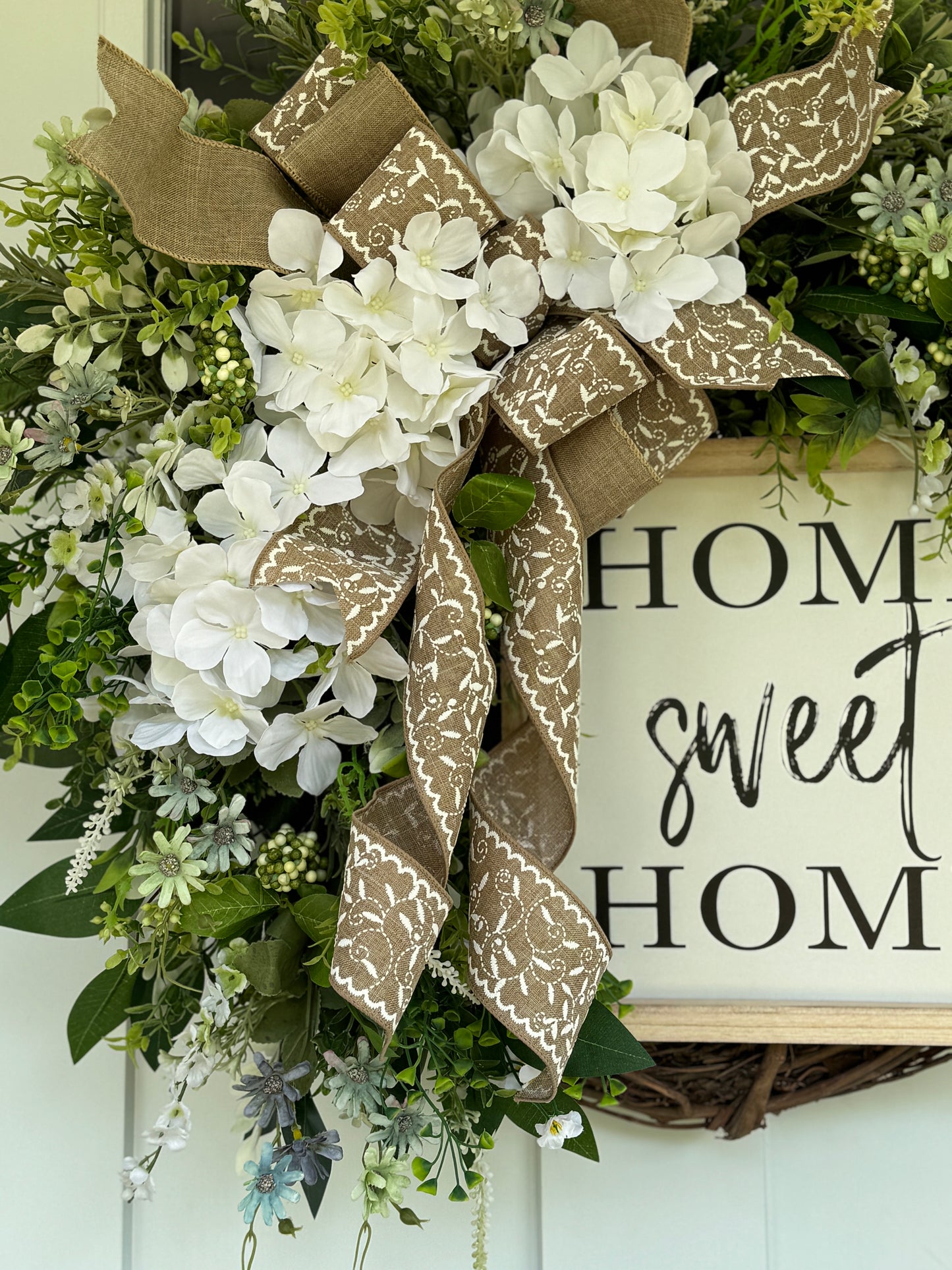 Everyday Home Sweet Home Hydrangea Wreath