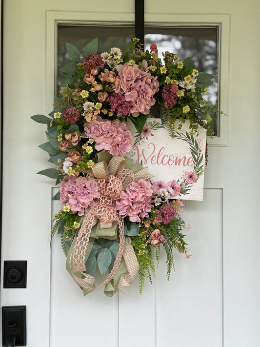Hydrangea Welcome Wreath