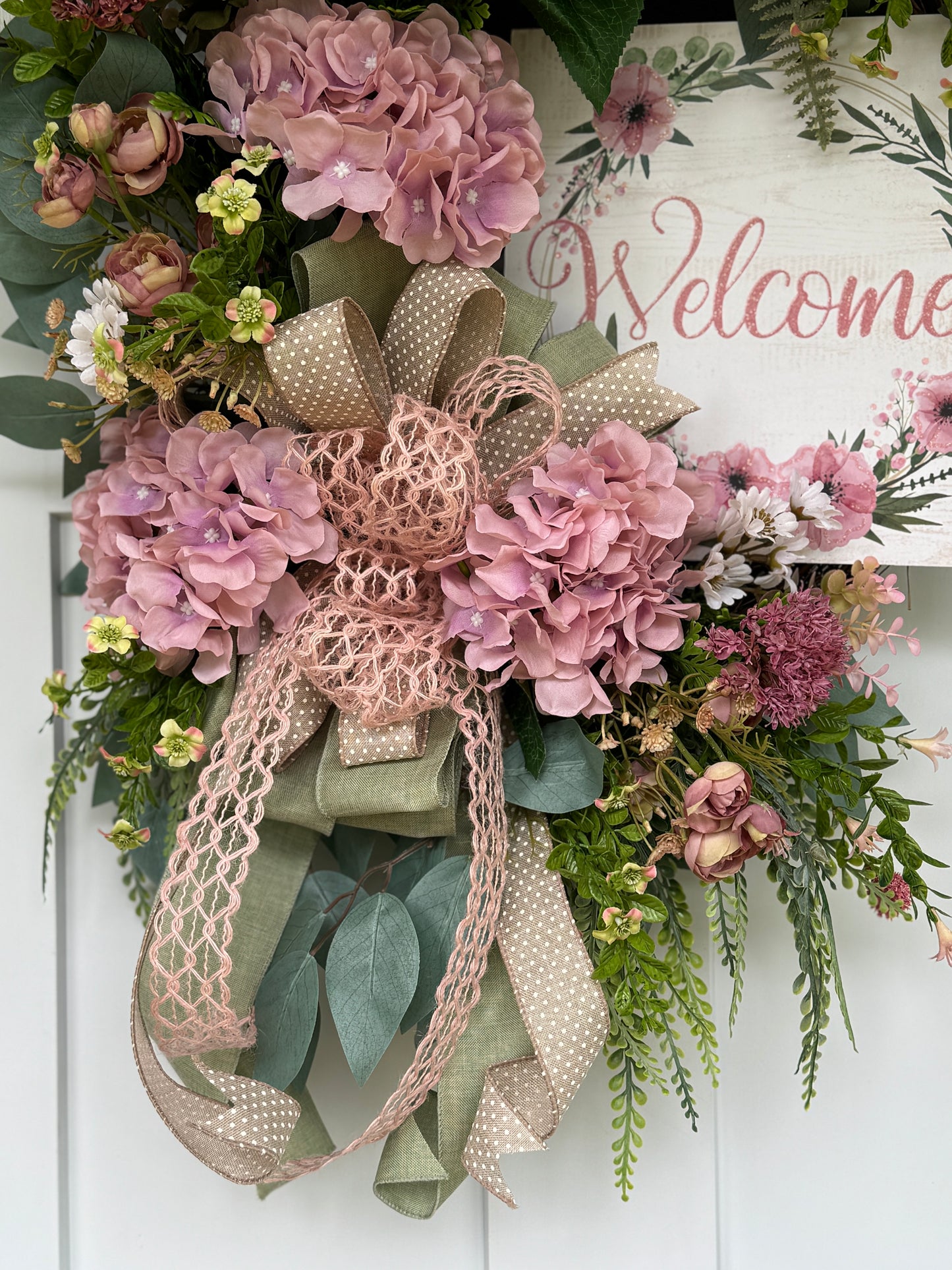Hydrangea Welcome Wreath