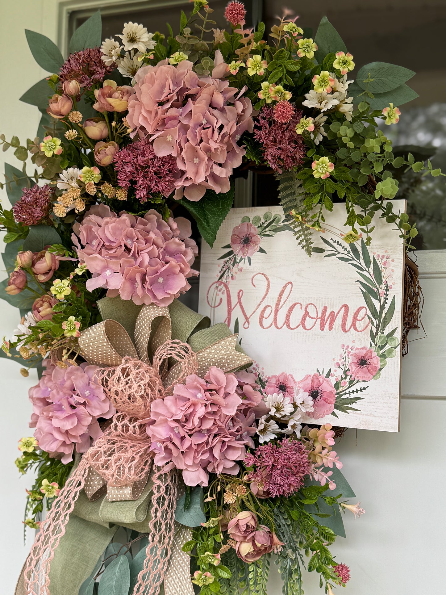 Hydrangea Welcome Wreath