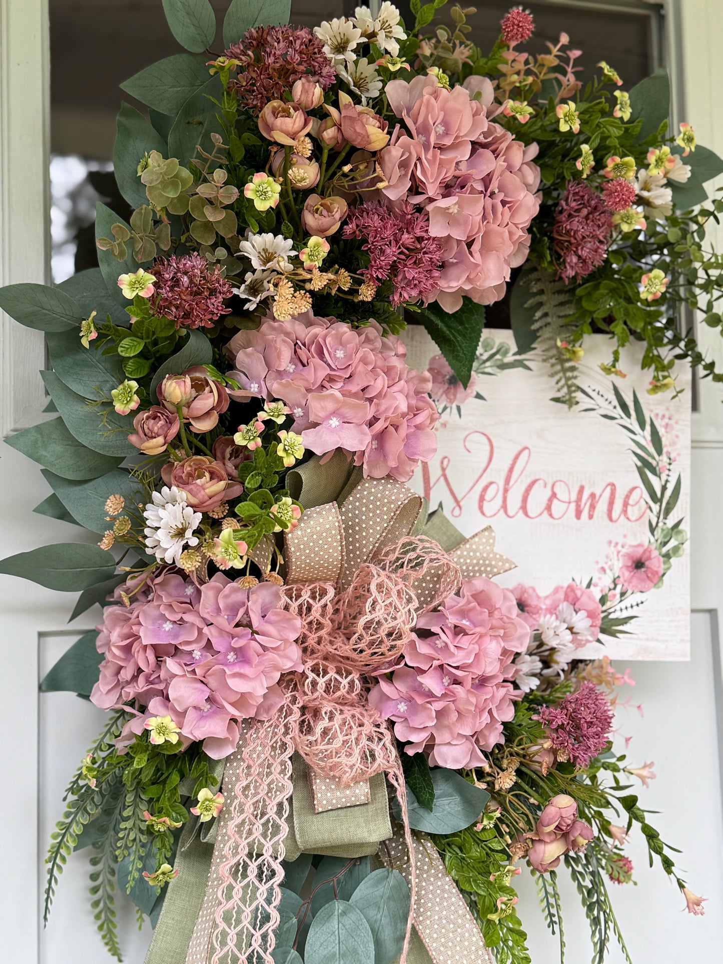 Hydrangea Welcome Wreath