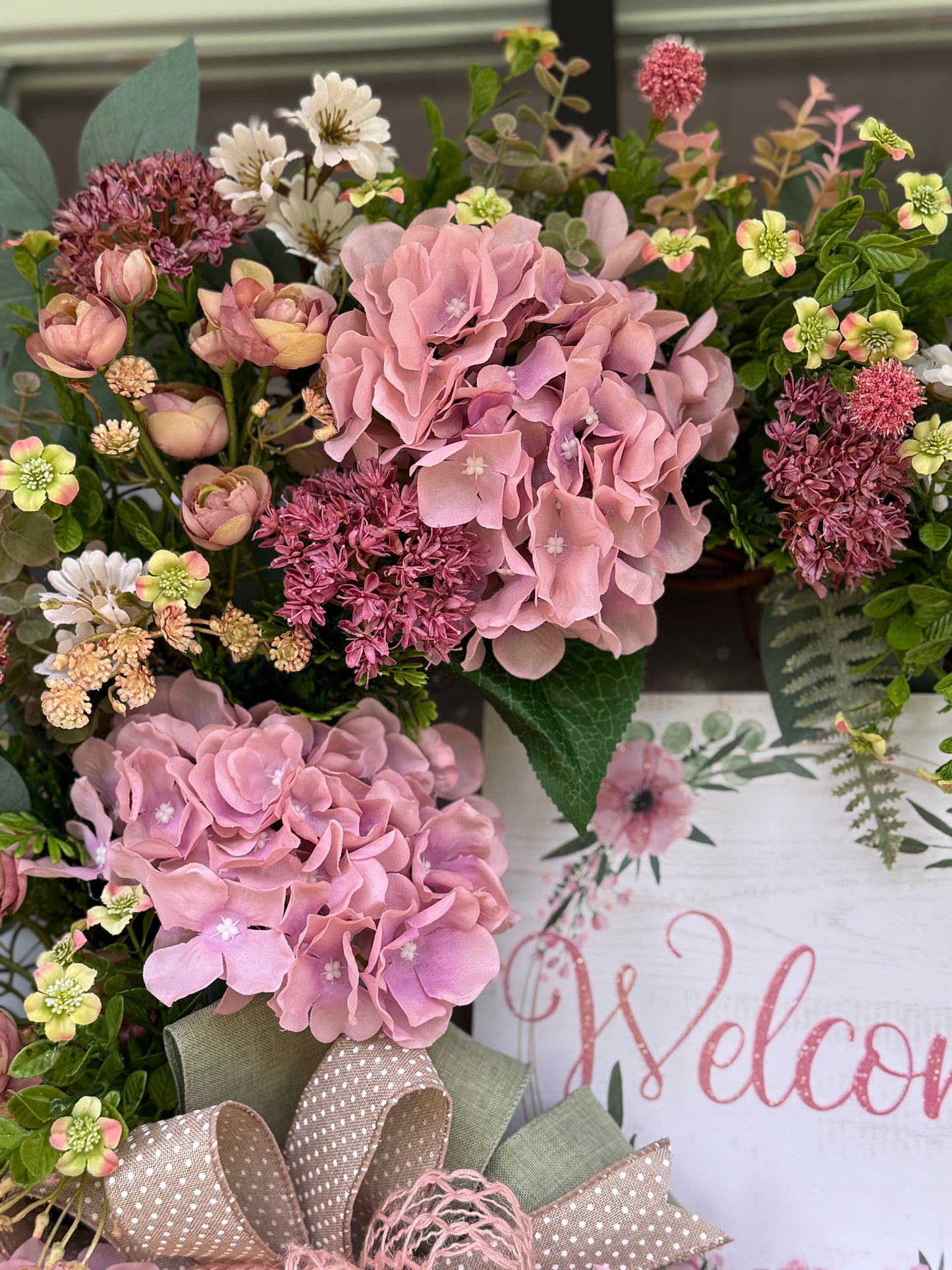 Hydrangea Welcome Wreath