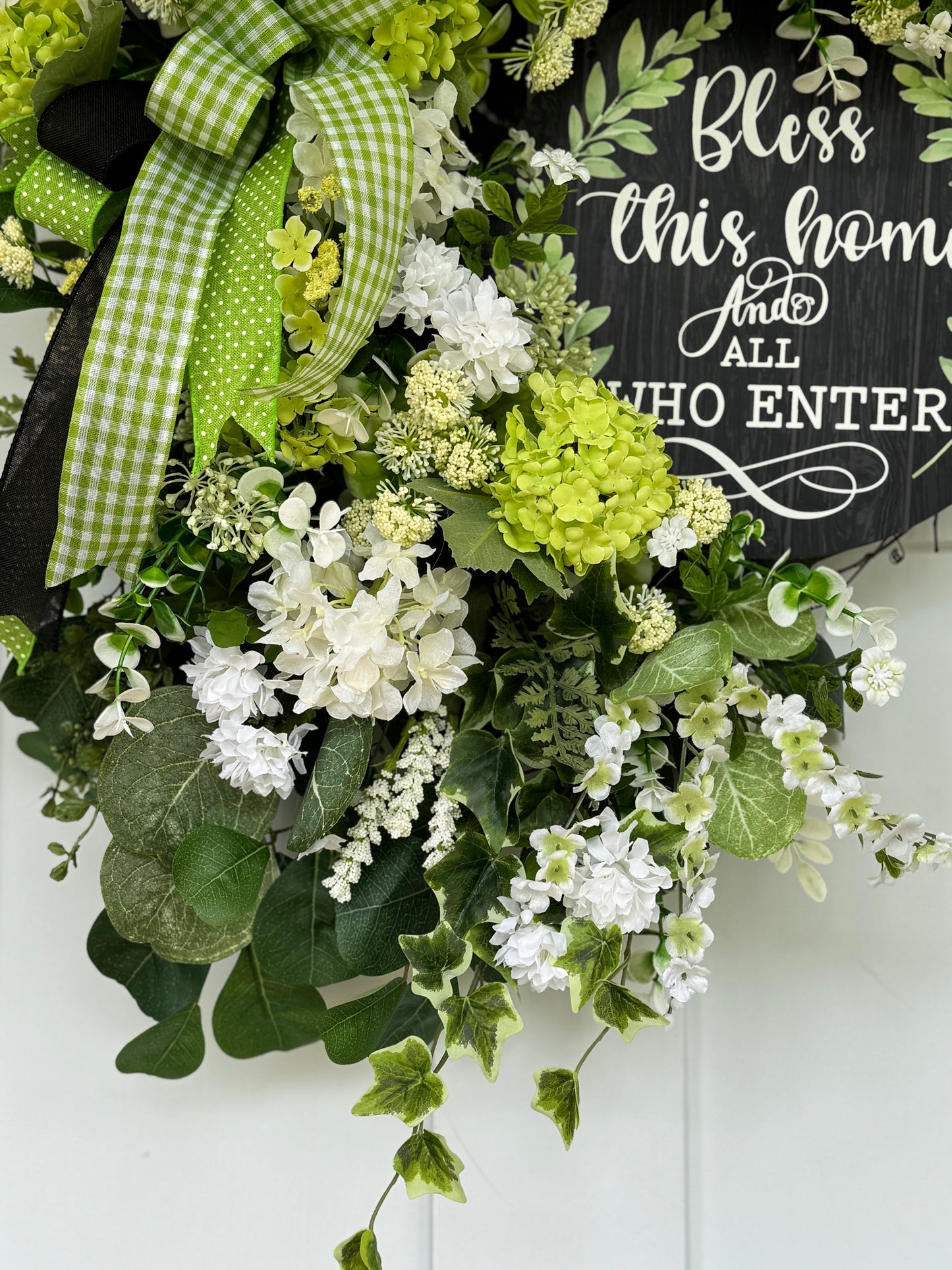 Bless this Home Floral Wreath