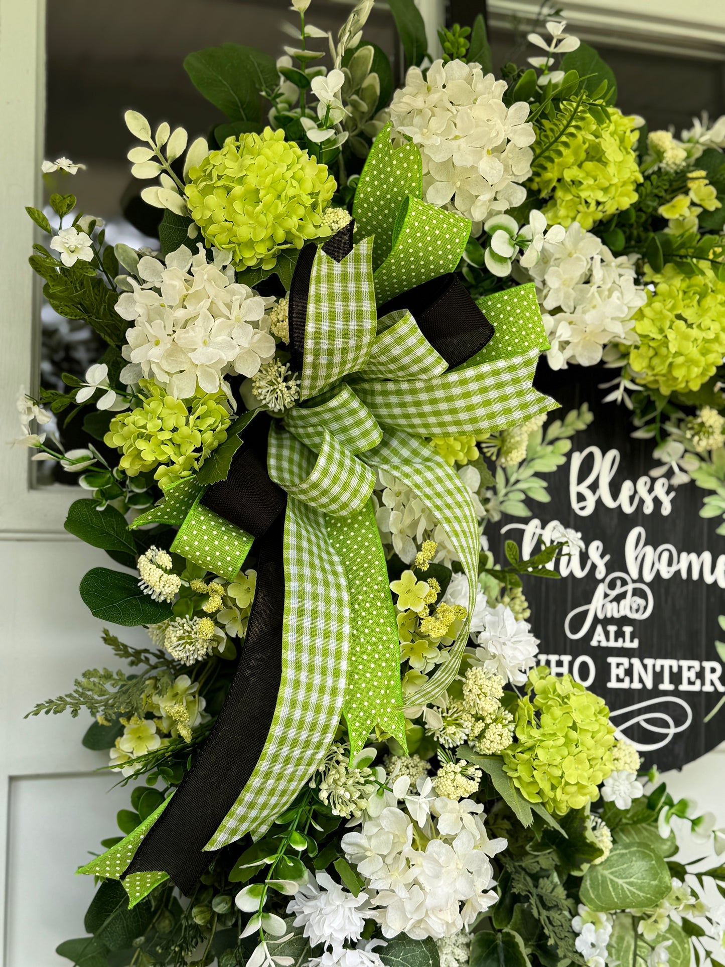 Bless this Home Floral Wreath