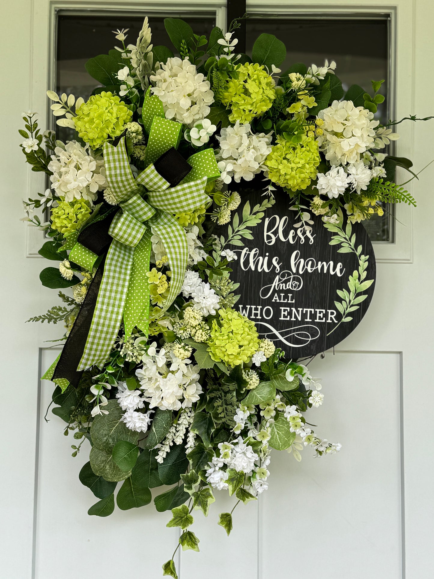 Bless this Home Floral Wreath