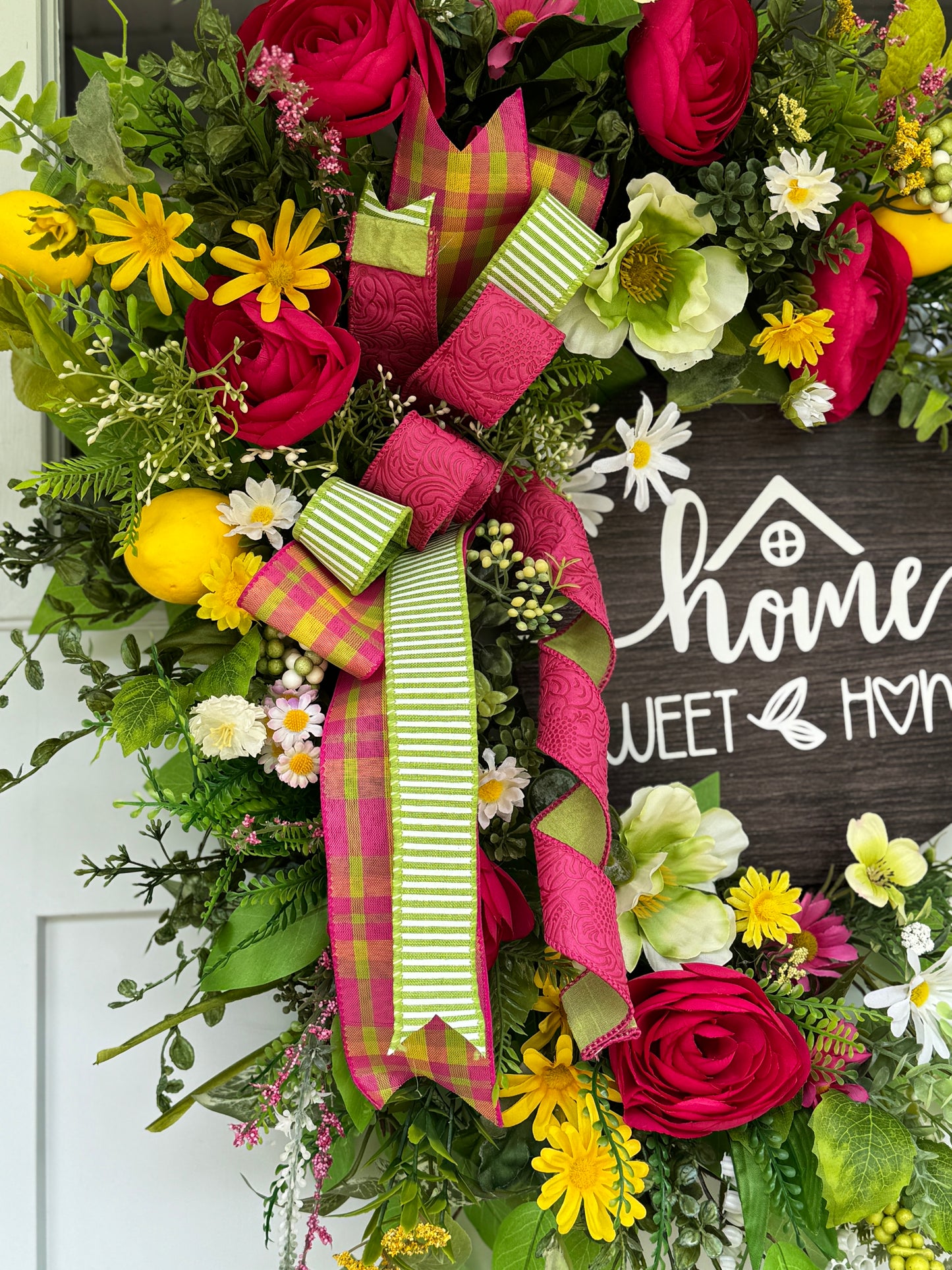 Vibrant Home Sweet Home Wreath