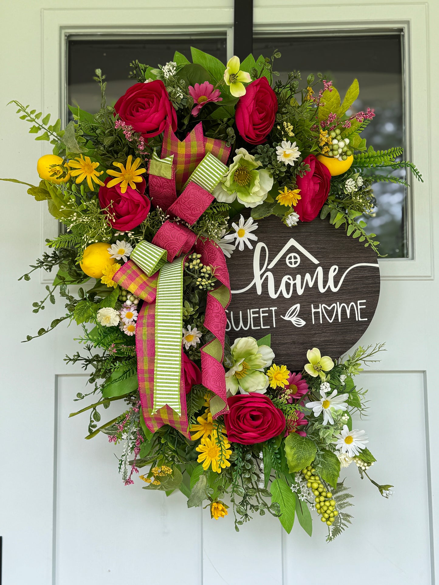 Vibrant Home Sweet Home Wreath