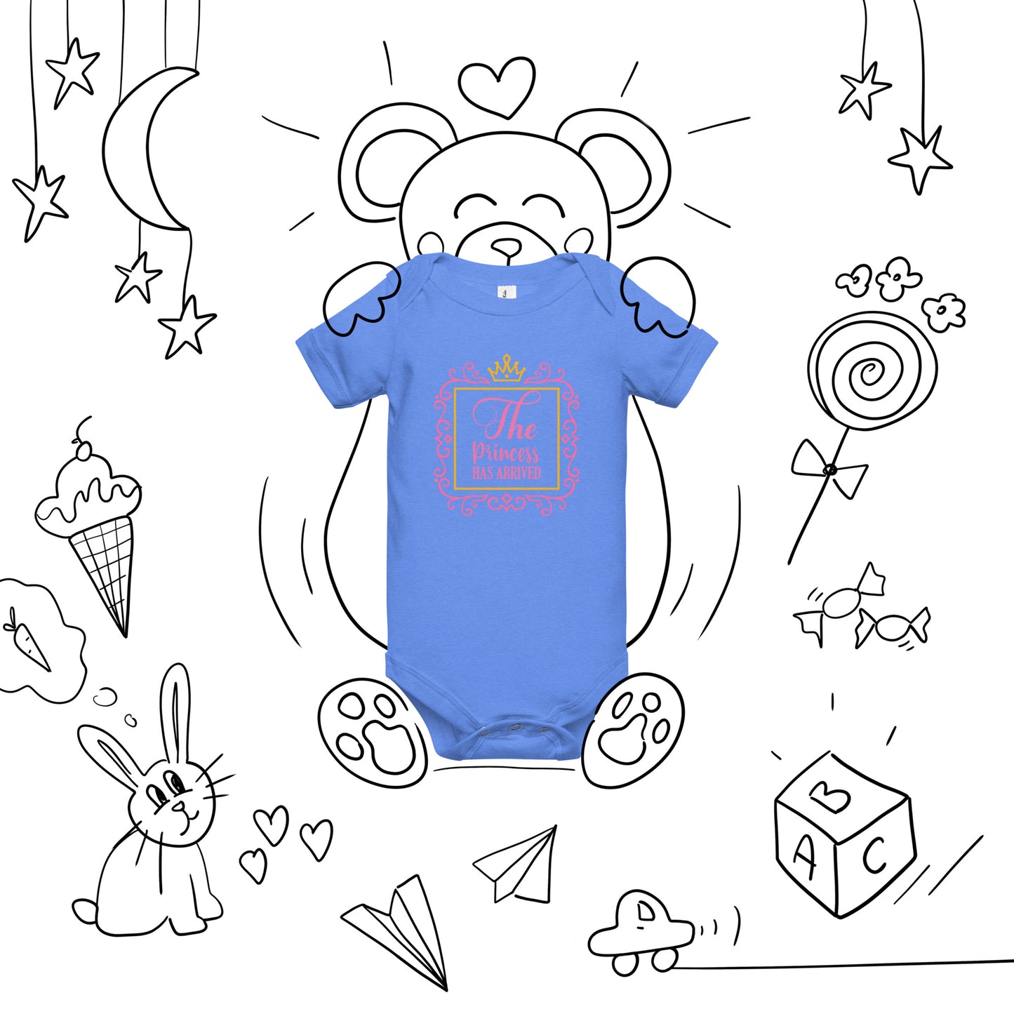 Princess Baby short sleeve one piece