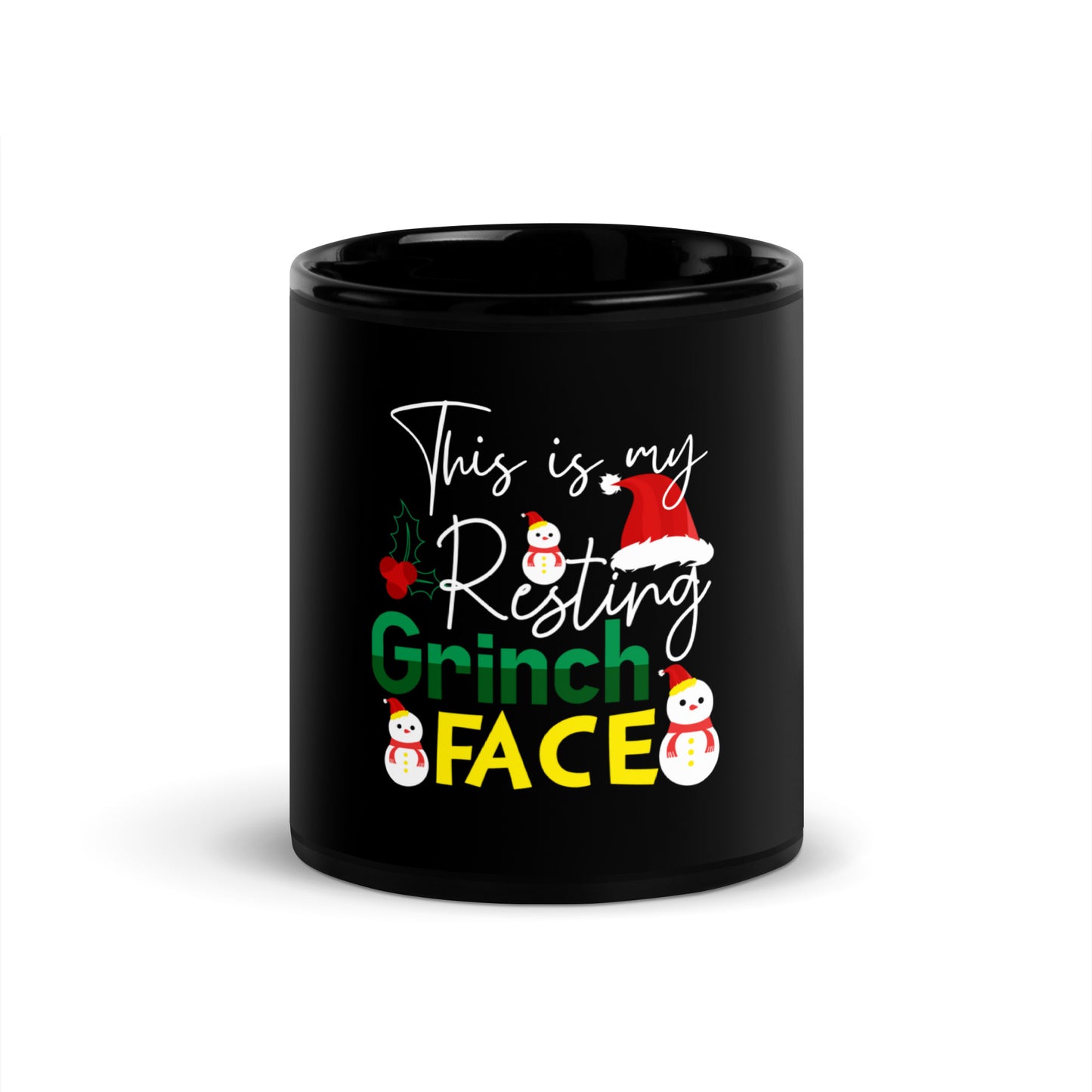 Testing grinch Black Glossy Mug