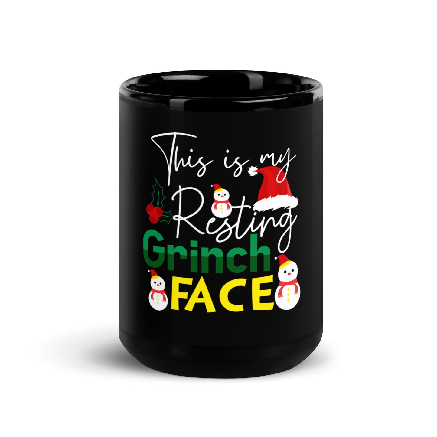 Testing grinch Black Glossy Mug