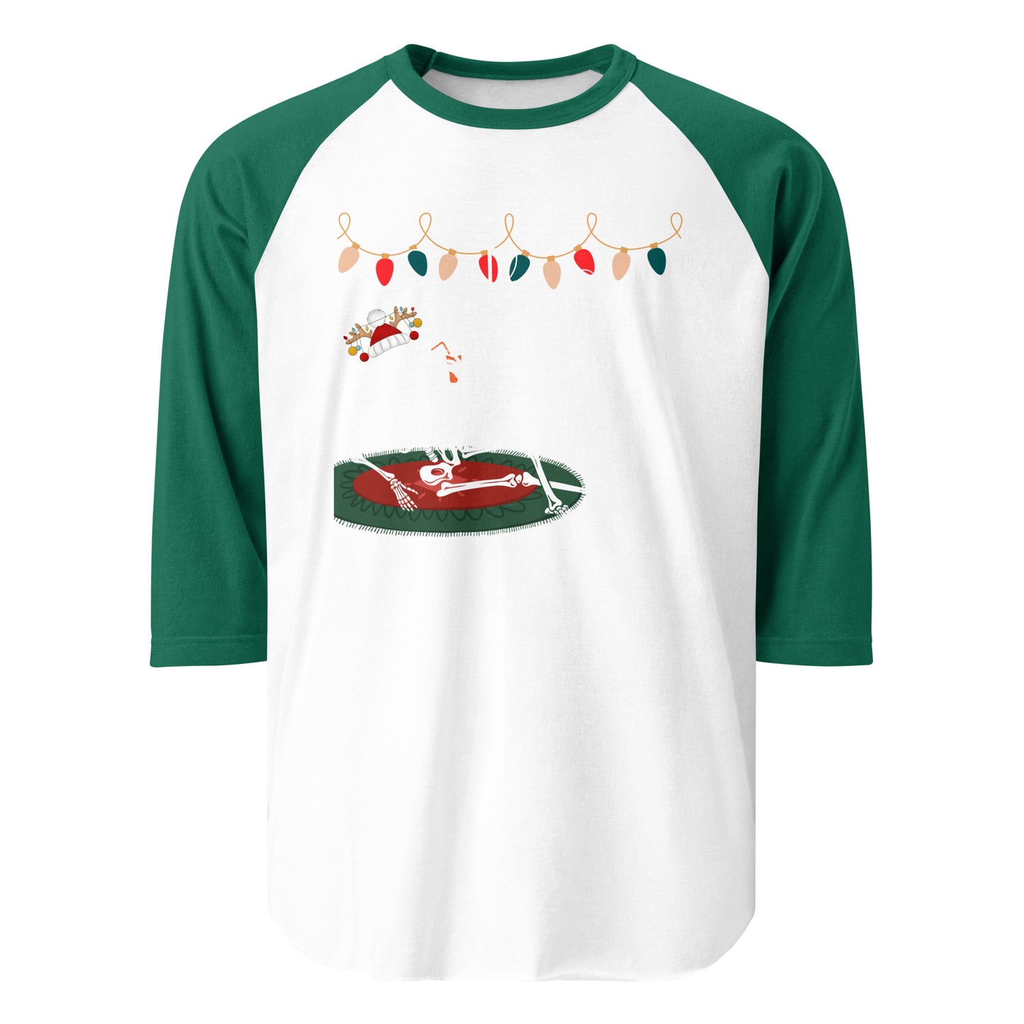 Petty list 3/4 sleeve raglan shirt