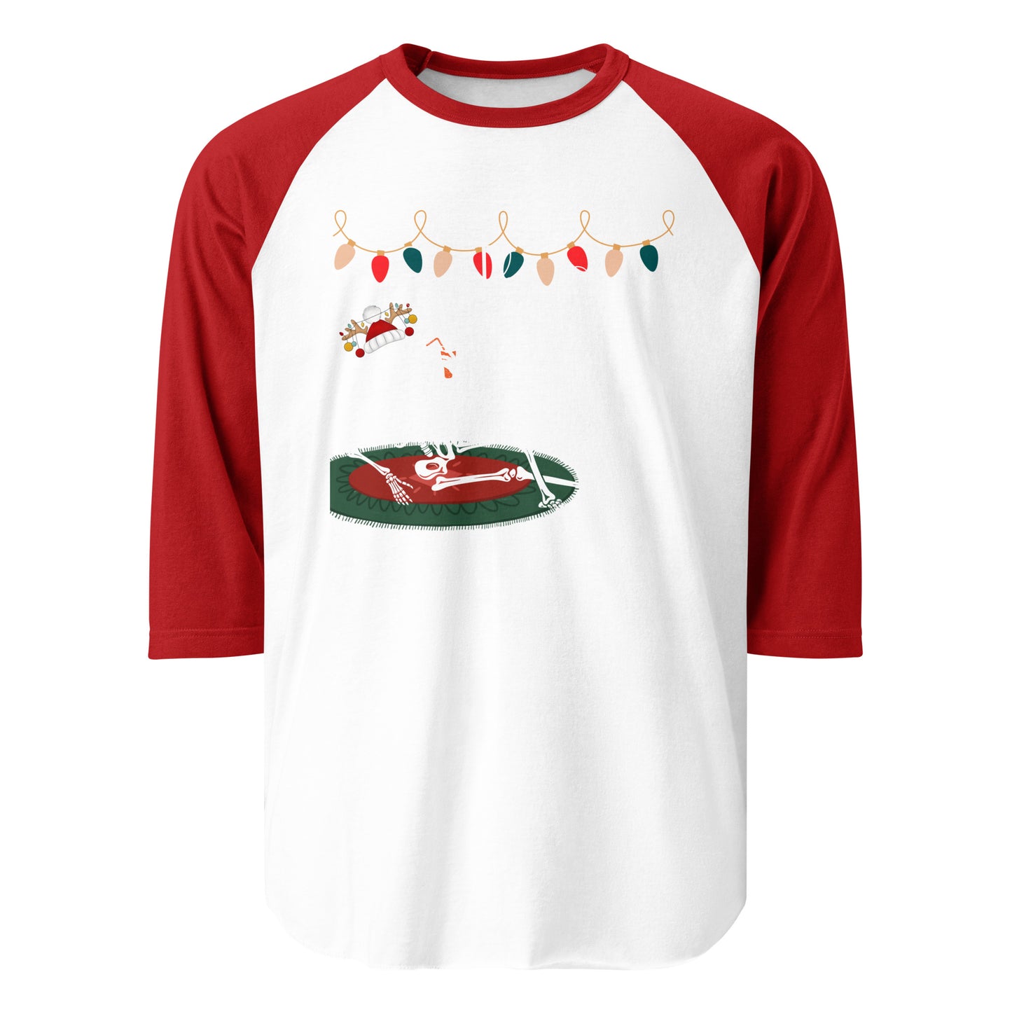 Petty list 3/4 sleeve raglan shirt