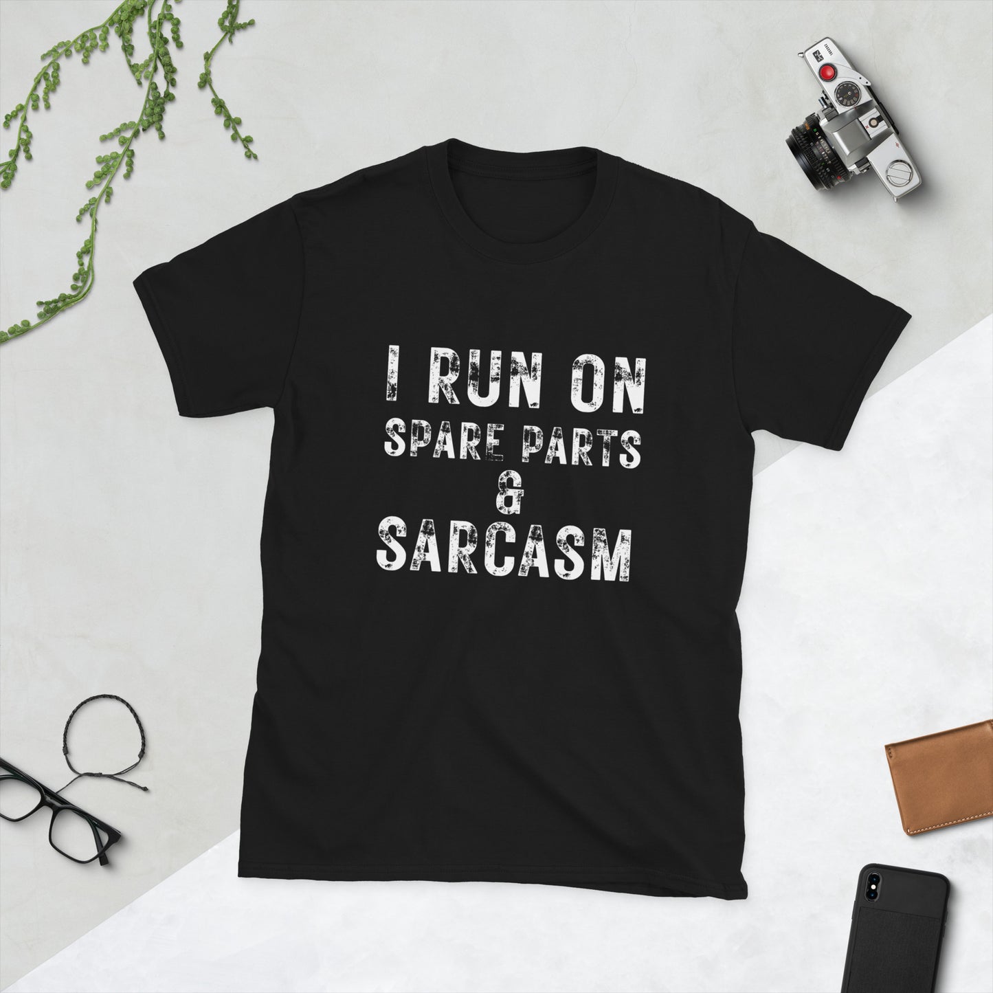 I run on Short-Sleeve Unisex T-Shirt