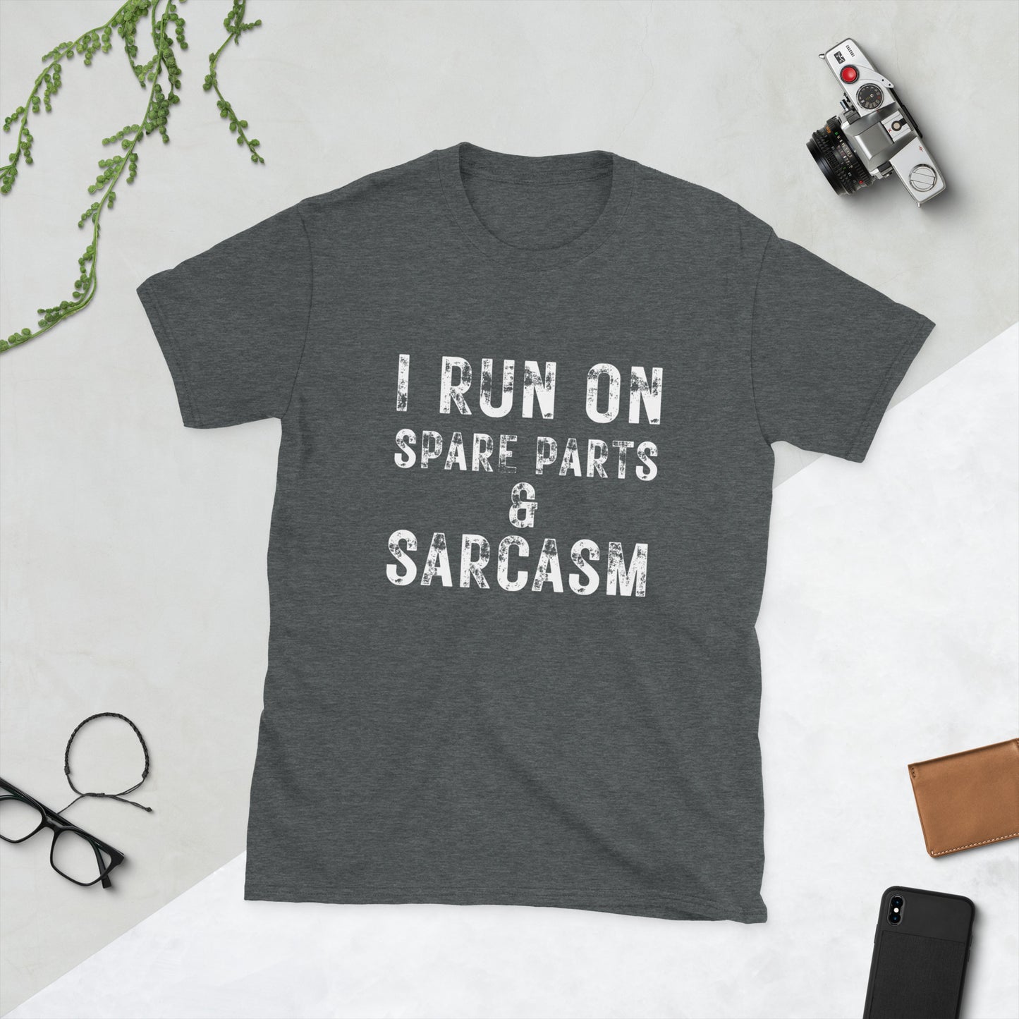 I run on Short-Sleeve Unisex T-Shirt