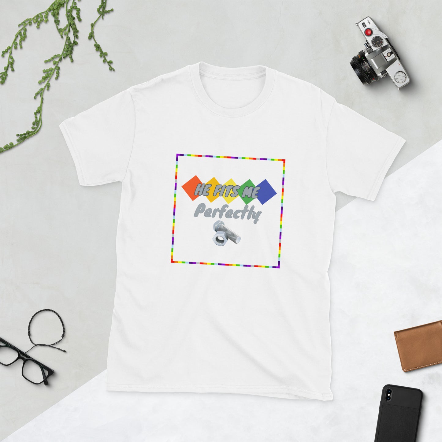 He fits me Short-Sleeve Unisex T-Shirt