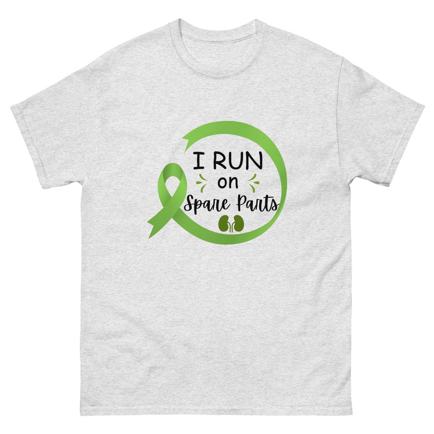 I run on spare parts Unisex classic tee