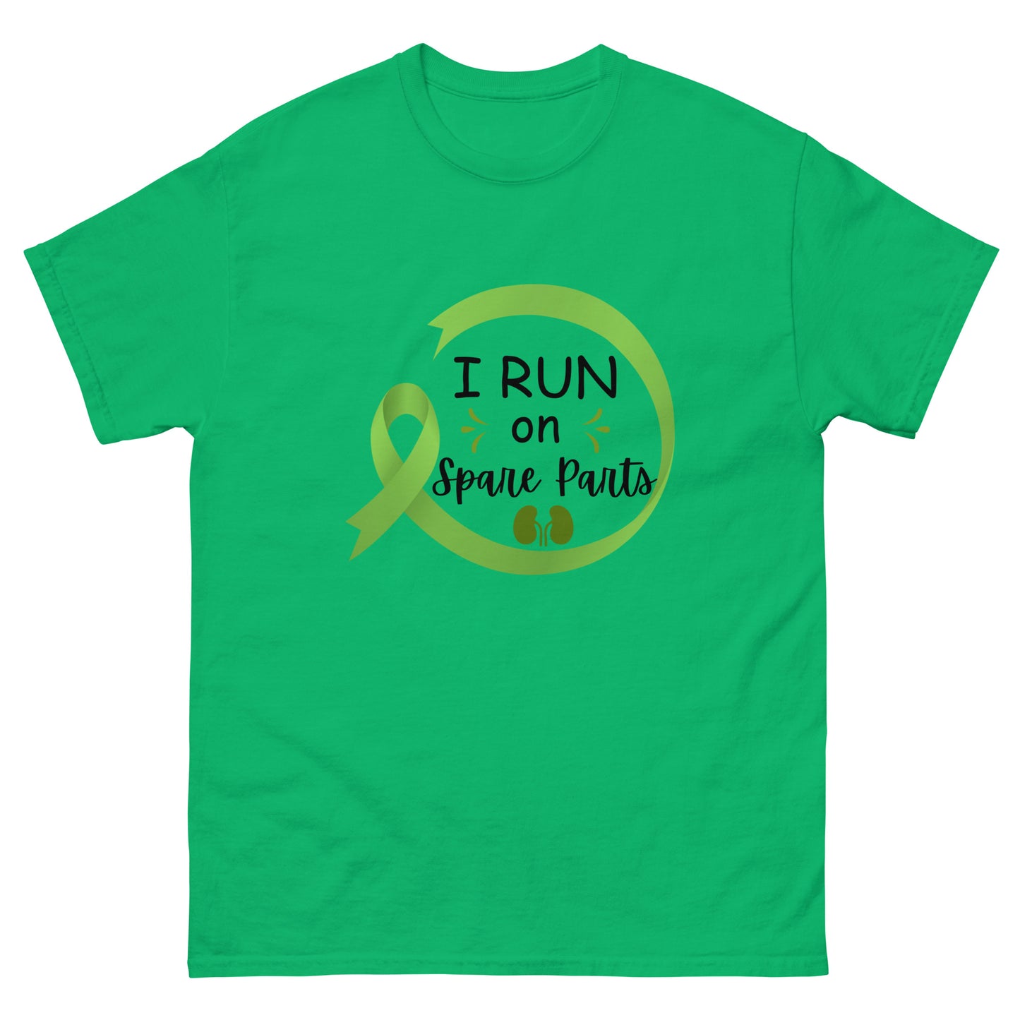 I run on spare parts Unisex classic tee
