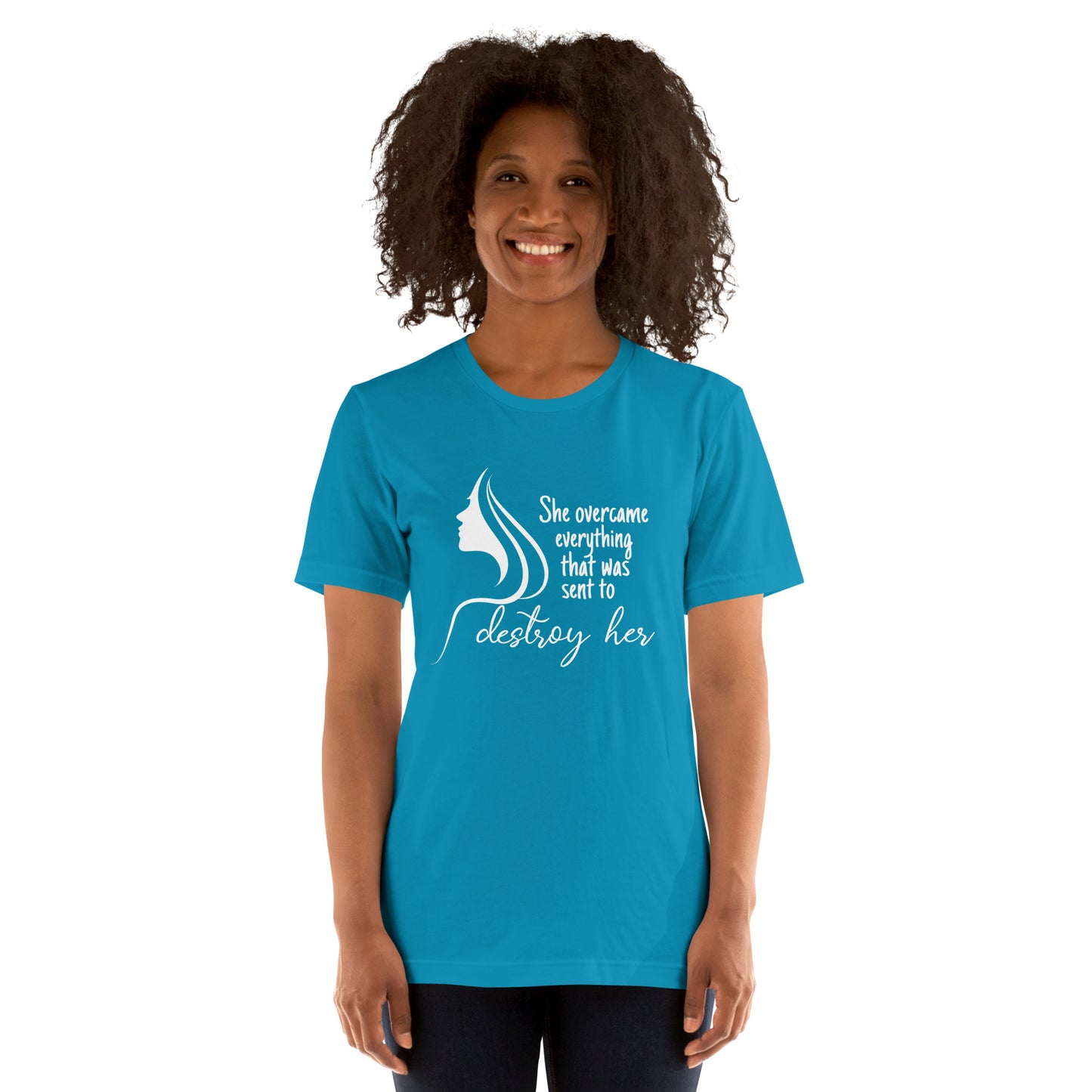 She overcame Unisex t-shirt