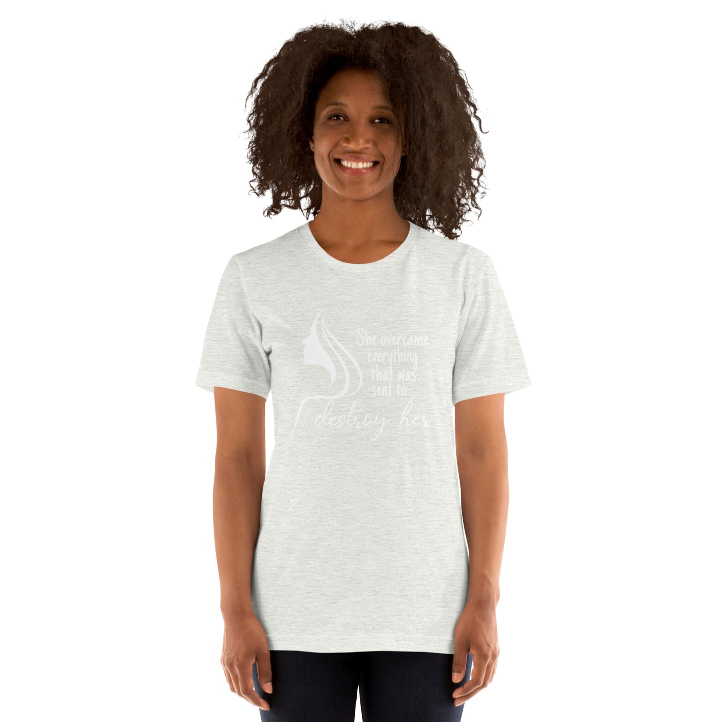 She overcame Unisex t-shirt