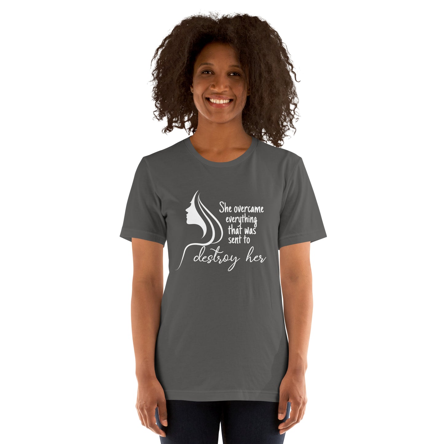She overcame Unisex t-shirt