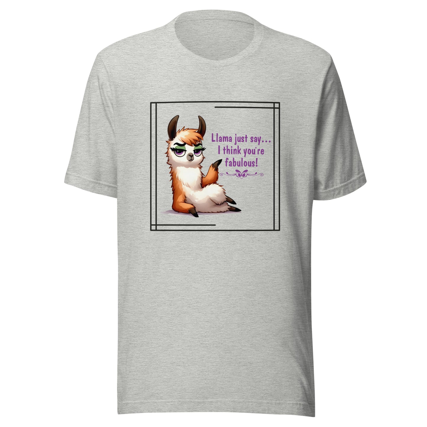 Llama just say Unisex t-shirt