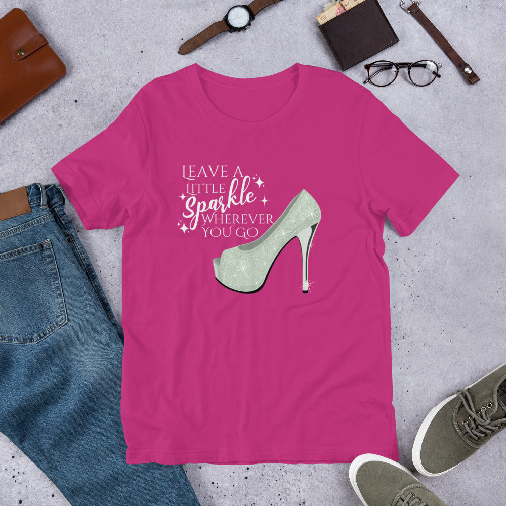 Leave a little sparkle Unisex t-shirt