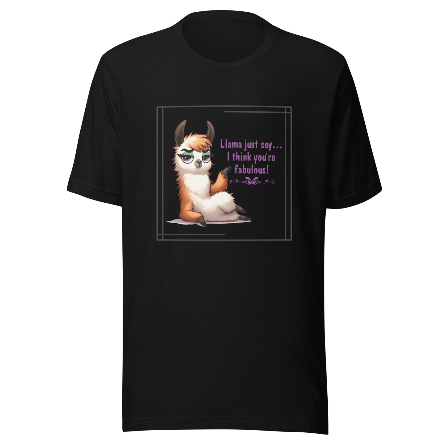 Llama just say Unisex t-shirt