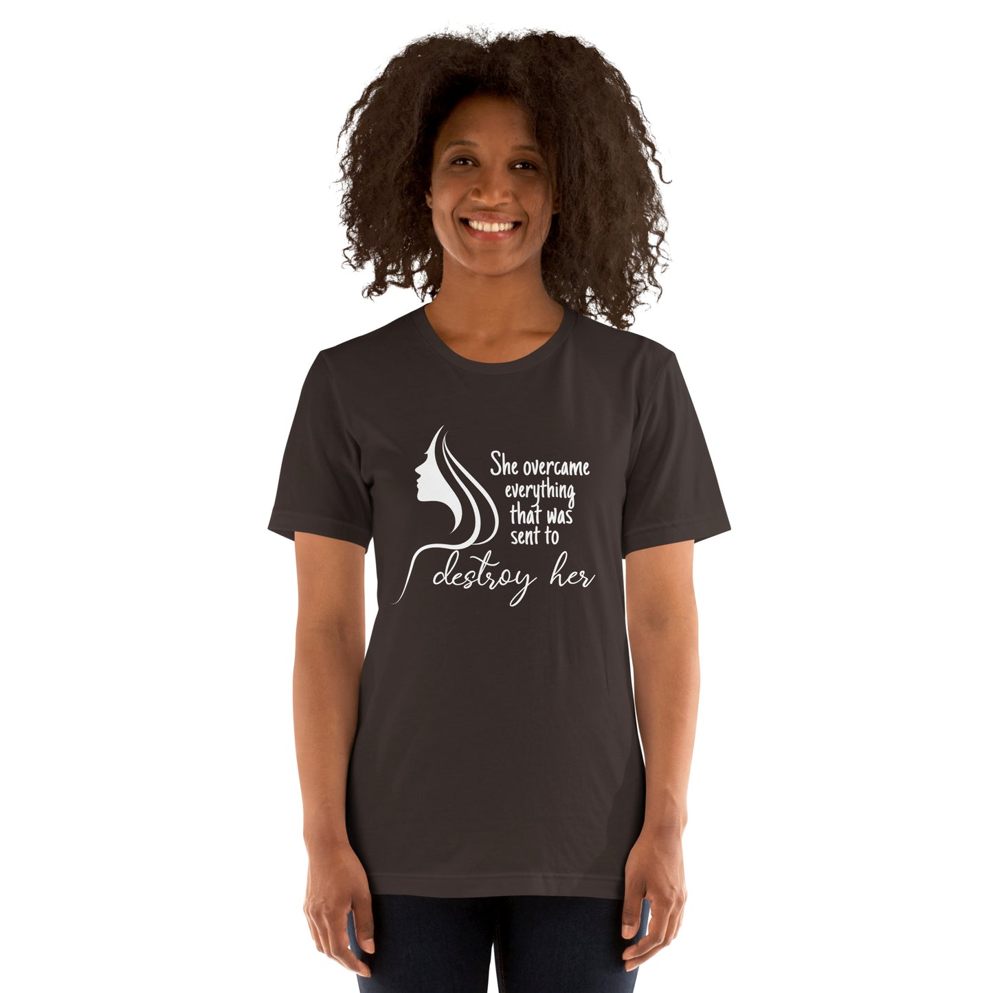 She overcame Unisex t-shirt