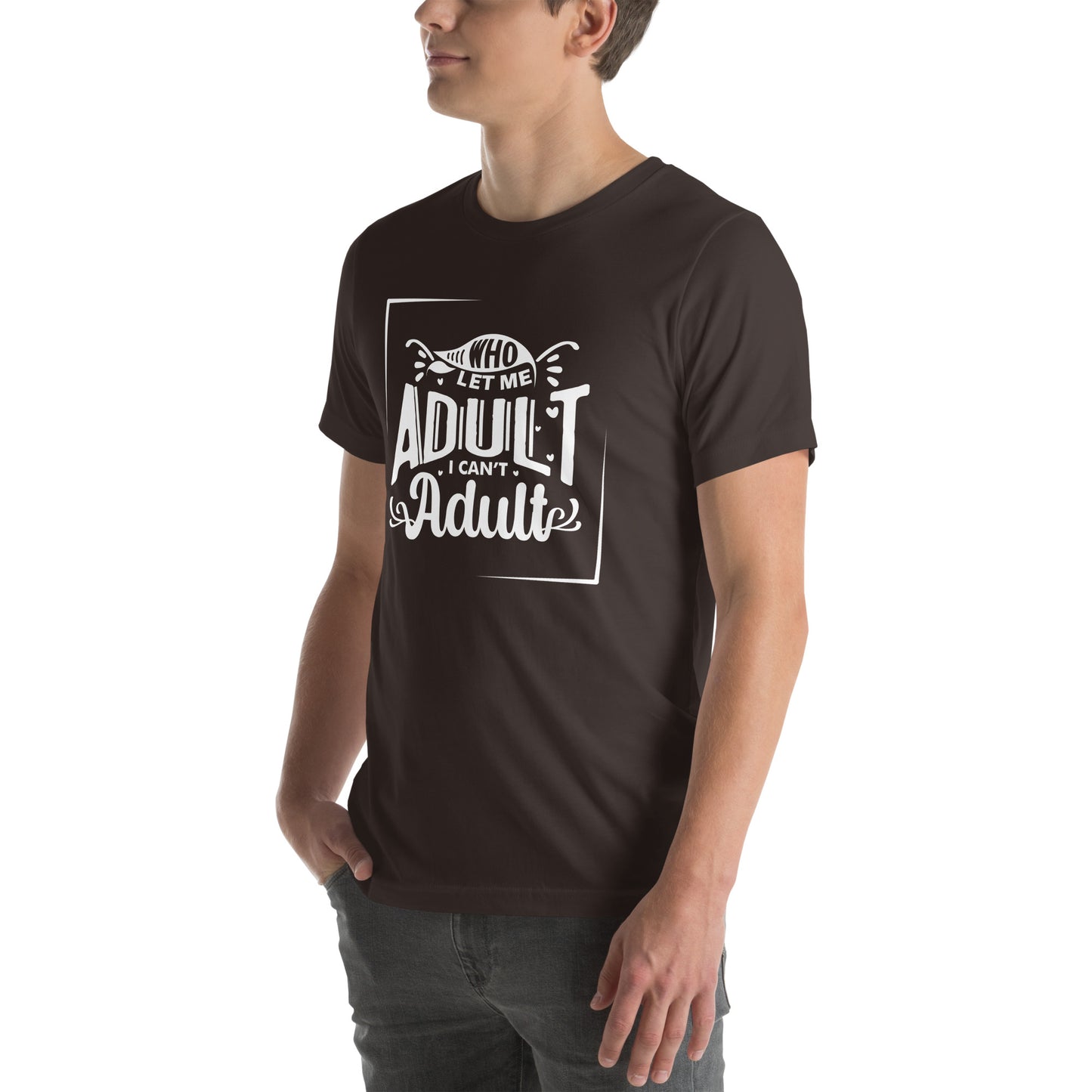 Who let me Unisex t-shirt