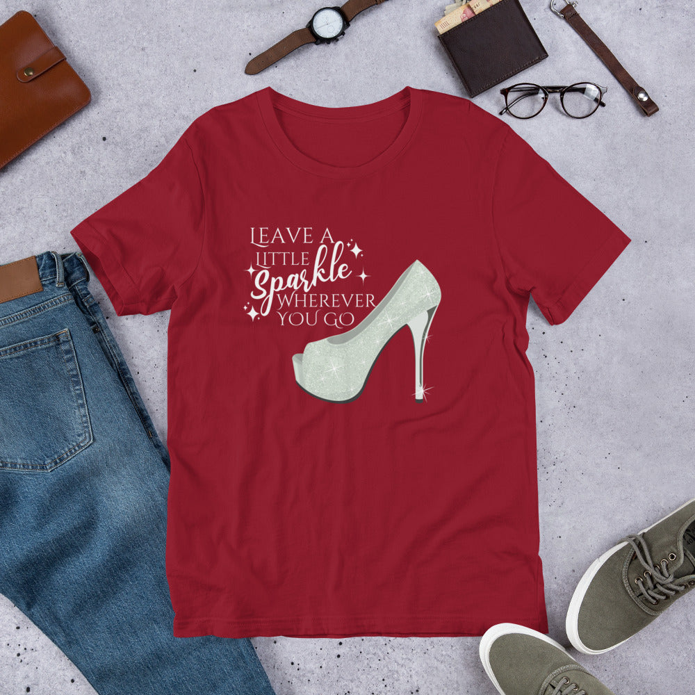 Leave a little sparkle Unisex t-shirt