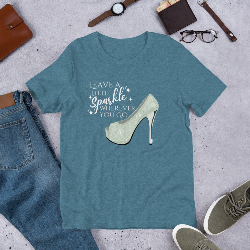 Leave a little sparkle Unisex t-shirt