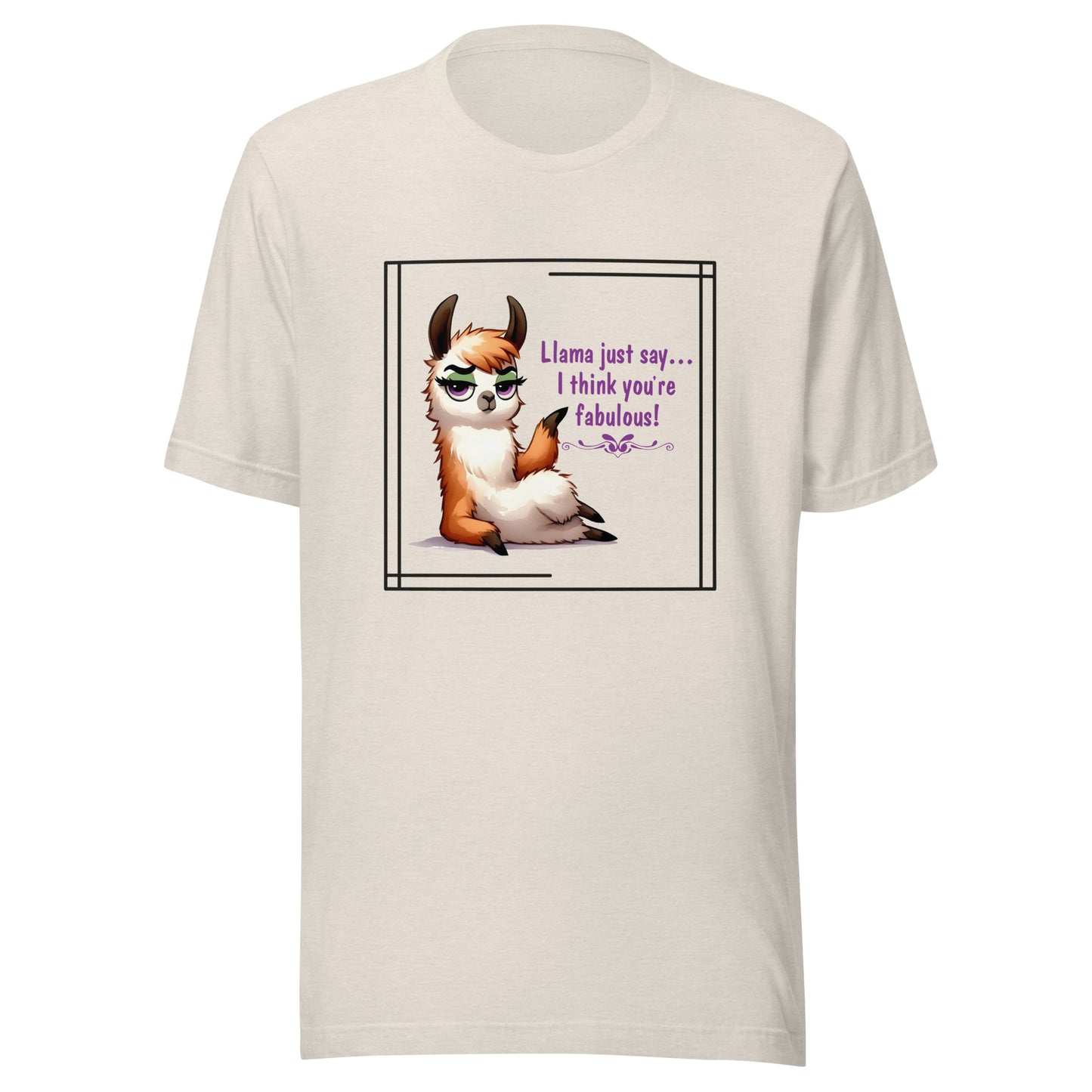 Llama just say Unisex t-shirt