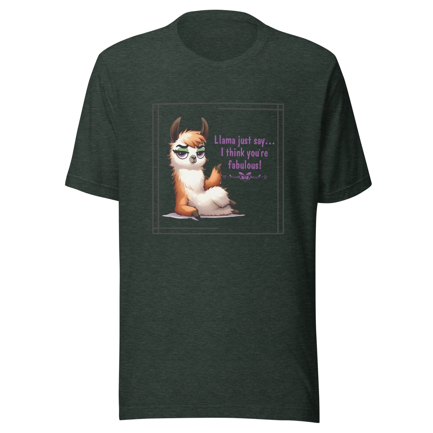 Llama just say Unisex t-shirt
