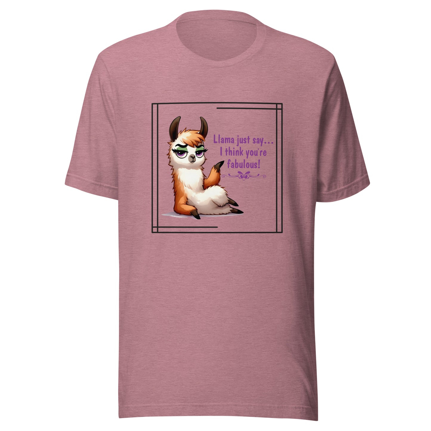 Llama just say Unisex t-shirt