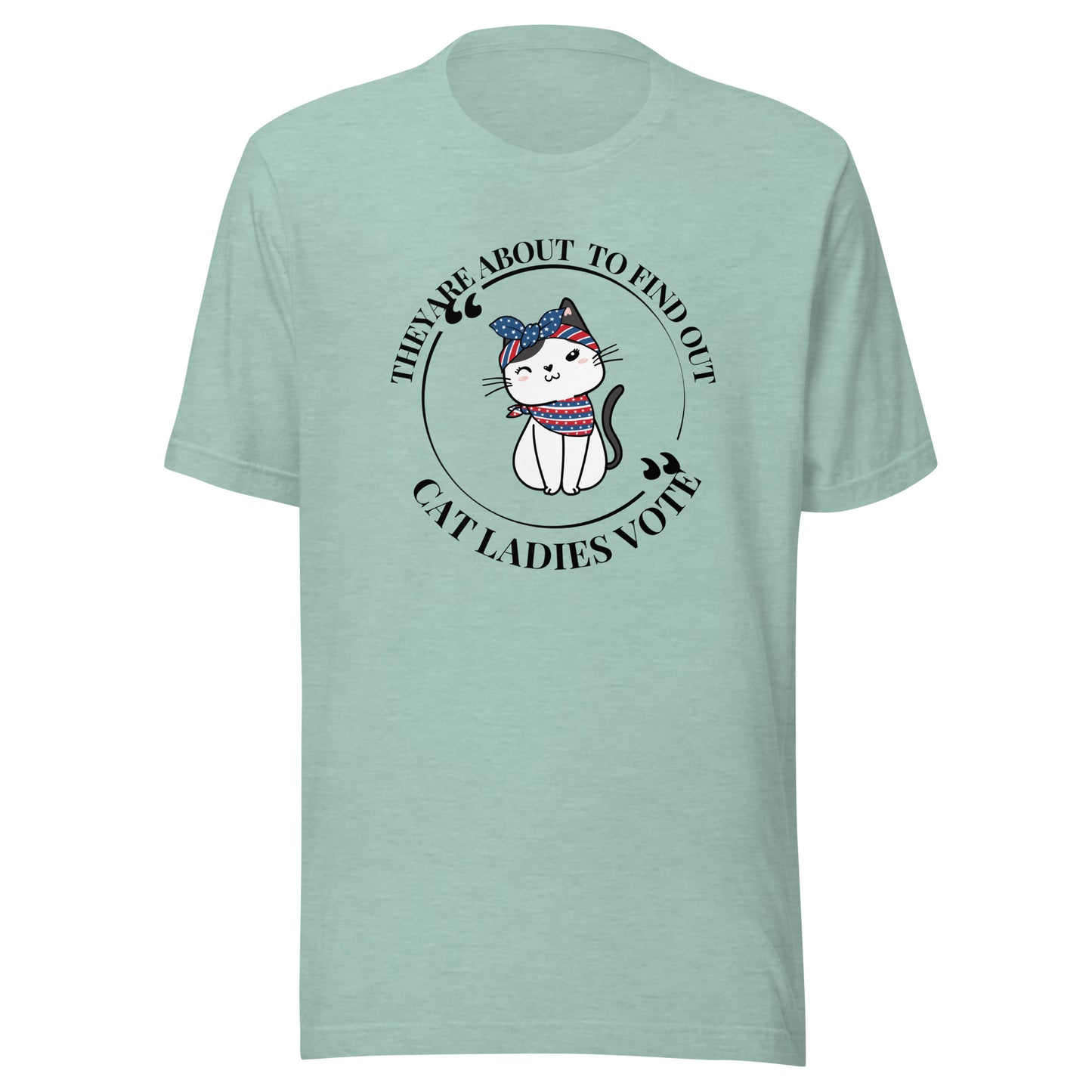 Cat ladies vote Unisex t-shirt