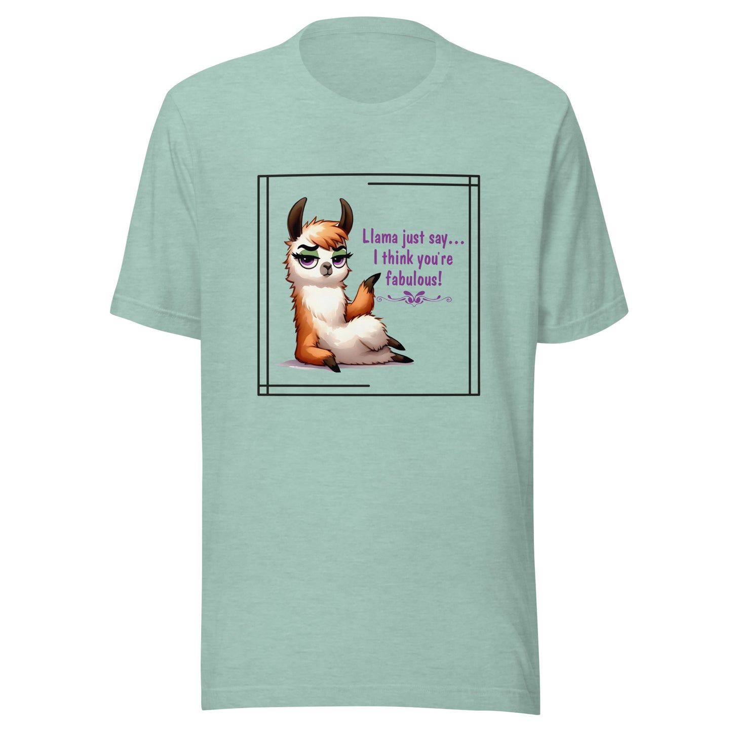 Llama just say Unisex t-shirt