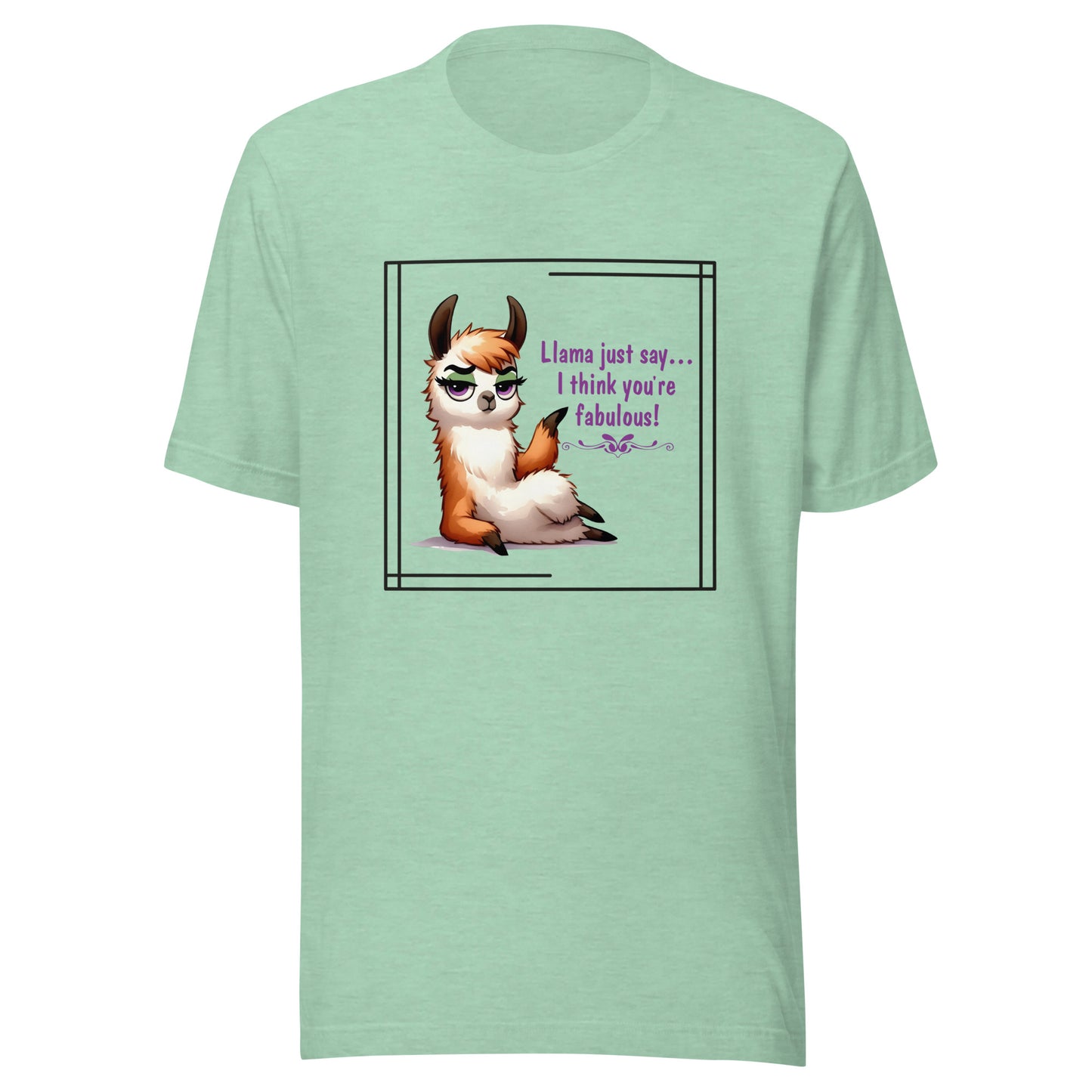 Llama just say Unisex t-shirt